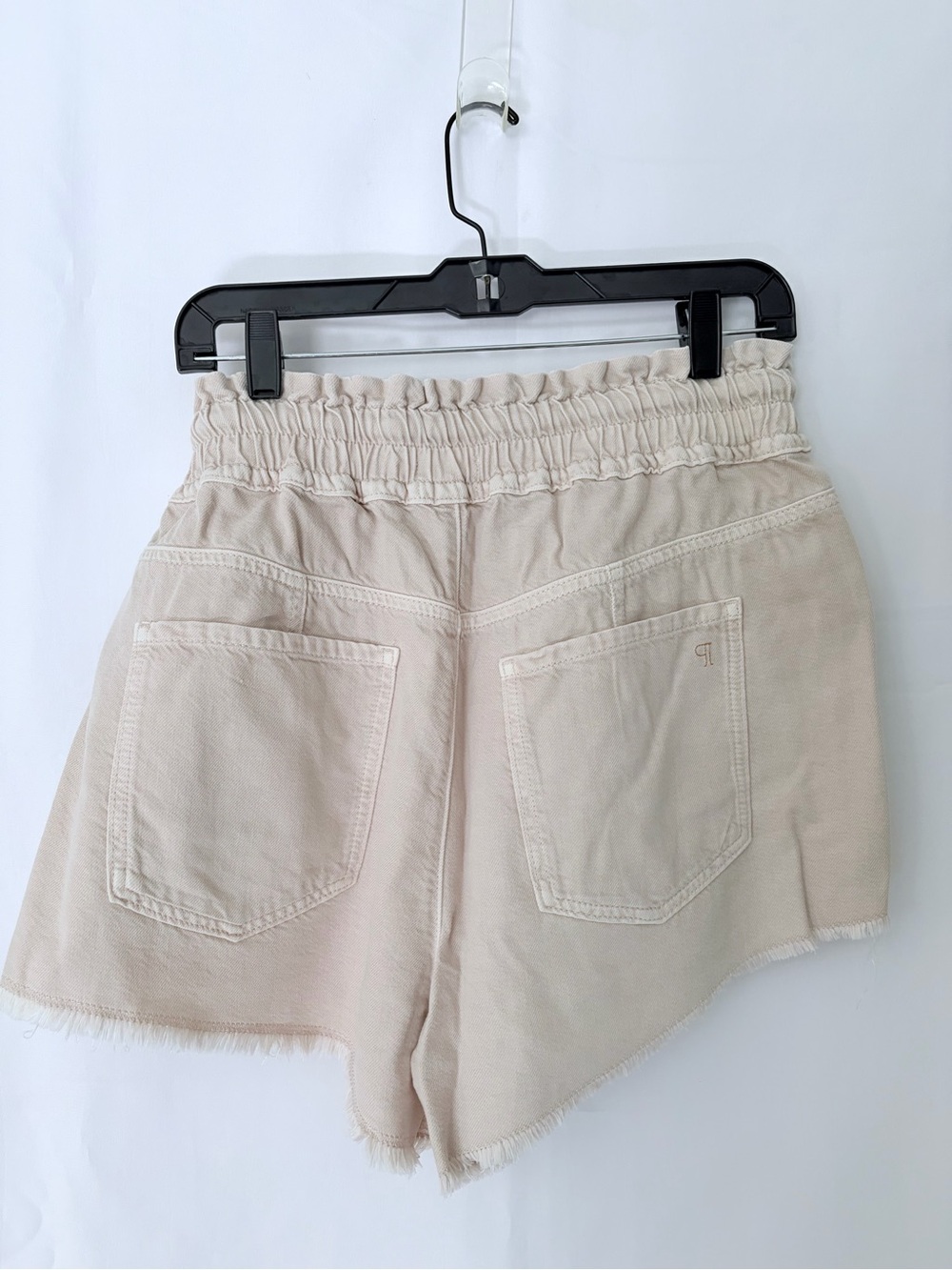 Anthropologie High-Rise Drawstring Shorts in Light Sand - Picture 5 of 10